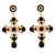 Rhinestone Statement Cross Earrings