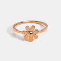 Rose Gold Daisy Flower Ring