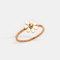 Rose Gold Daisy Flower Ring