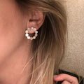Round Shell Earrings