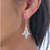 Silver & Gold Flower Drop Earrings