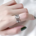 Silver Leaf Ring
