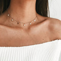 Star Pendant Choker Necklace