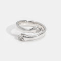 Sterling Silver Hug Ring