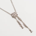 Sterling Silver Petal Tassel Necklace
