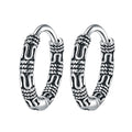 Vintage 925 Sterling Silver Hoop Earrings