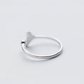 Whale Tail Sterling Silver Ring